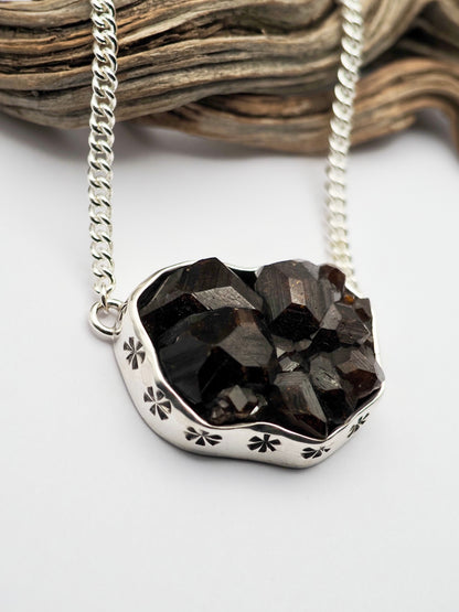 Mali Garnet Cluster Talisman Necklace