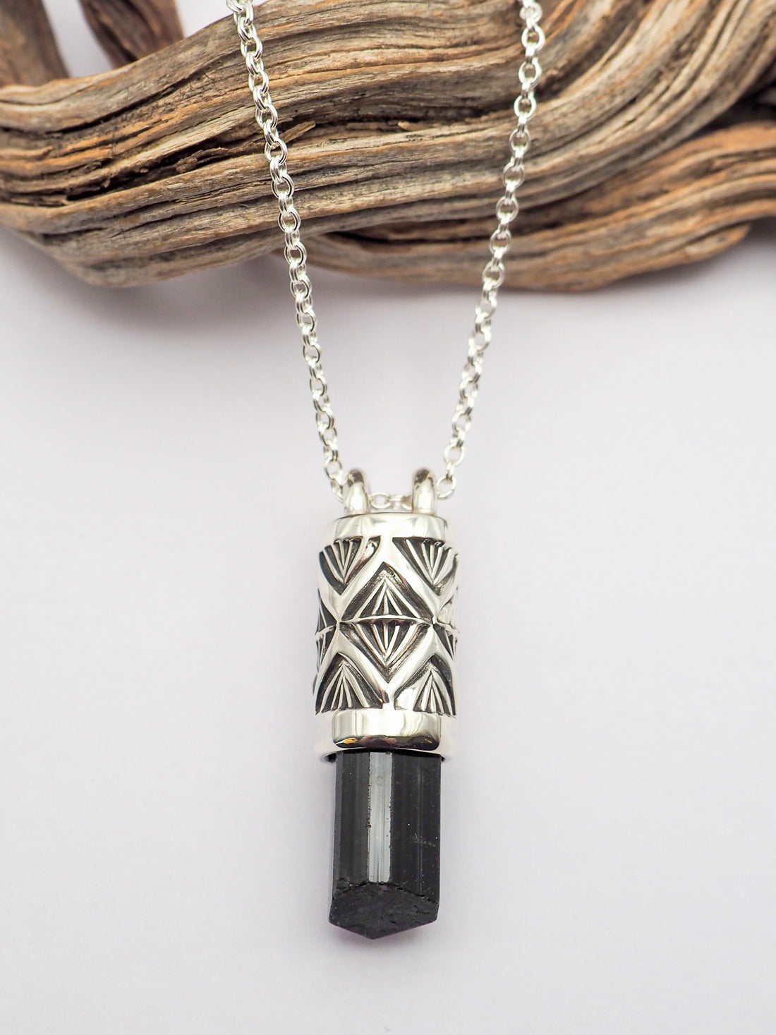 Black Tourmaline Arroyo Talisman Necklace
