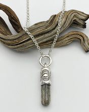 Scapolite O Ring Eye Talisman Necklace