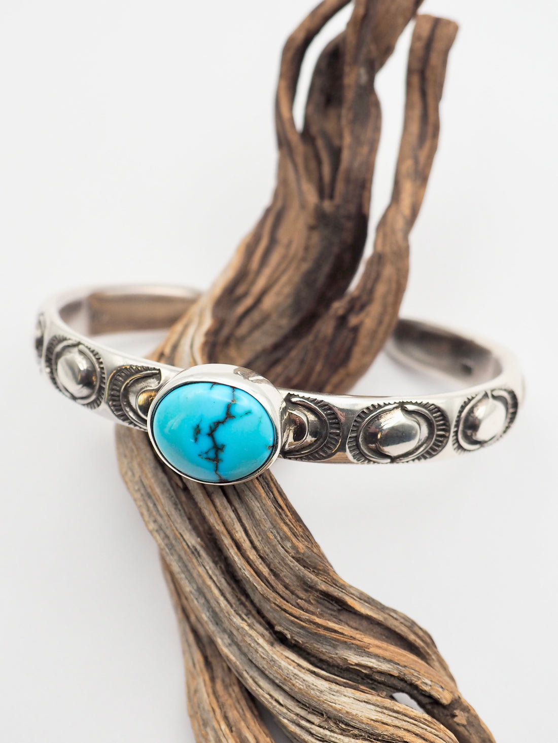 Egyptian Turquoise Sun Heavyweight Stacker Cuff S/M