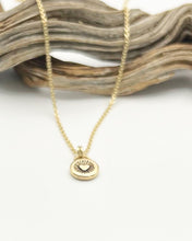 14k Gold Lucky Heart Pendant Necklace (I)