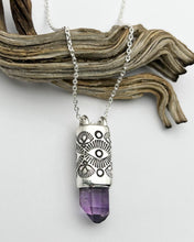Guerrero Amethyst Eye/Fan/Dot Talisman Necklace