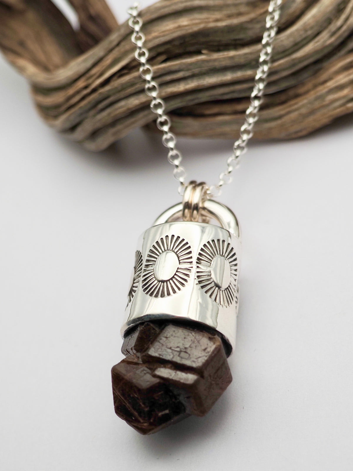 Mali Garnet Sunshine Talisman Necklace