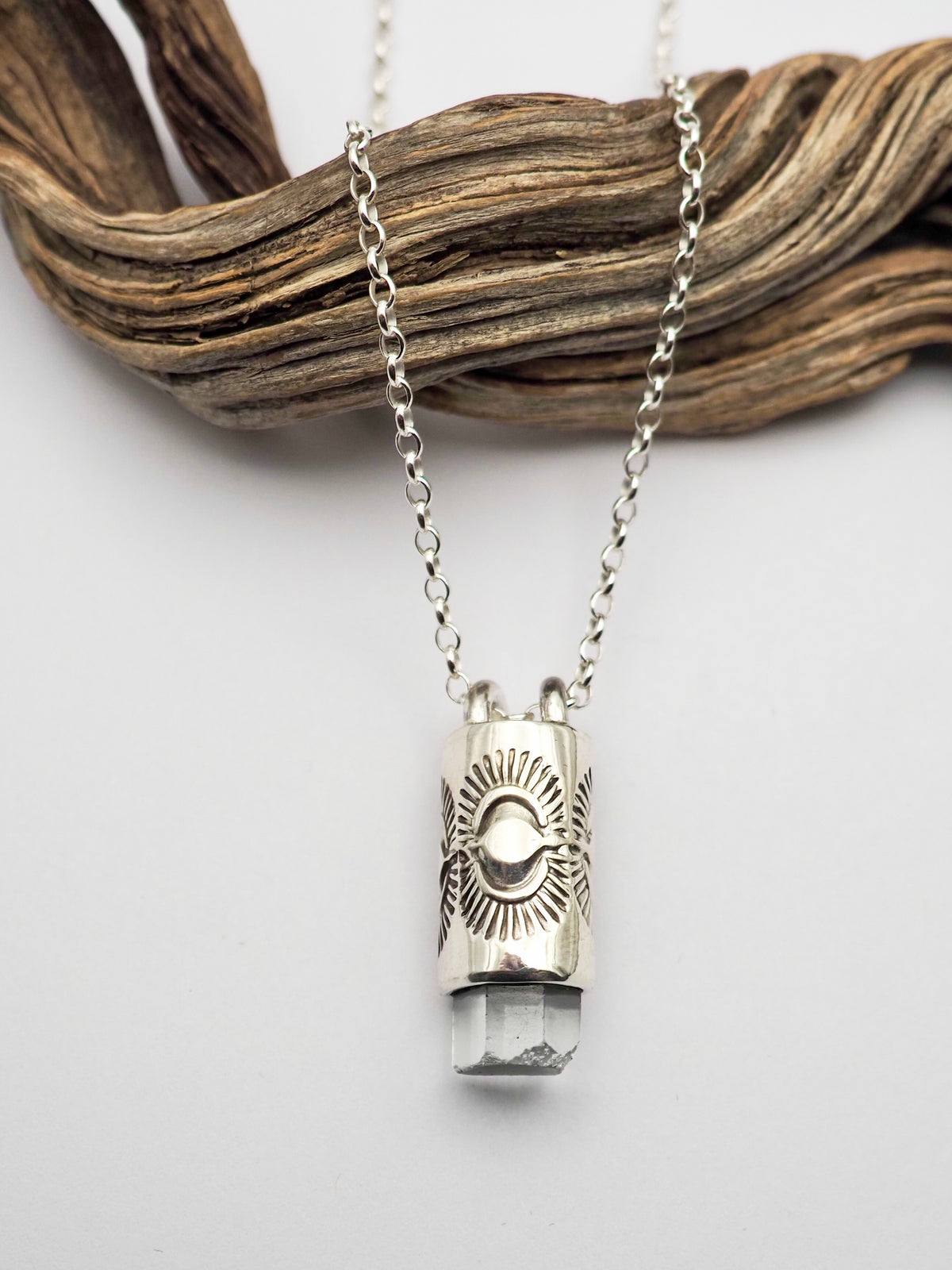 Aquamarine Eye II Talisman Necklace