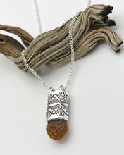 Gobi Desert Agate Eye/Fan Talisman Necklace
