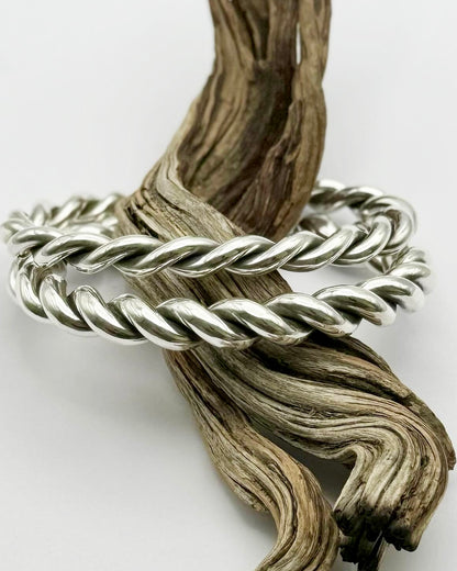 MTO Fine Silver Twisty Cuffs