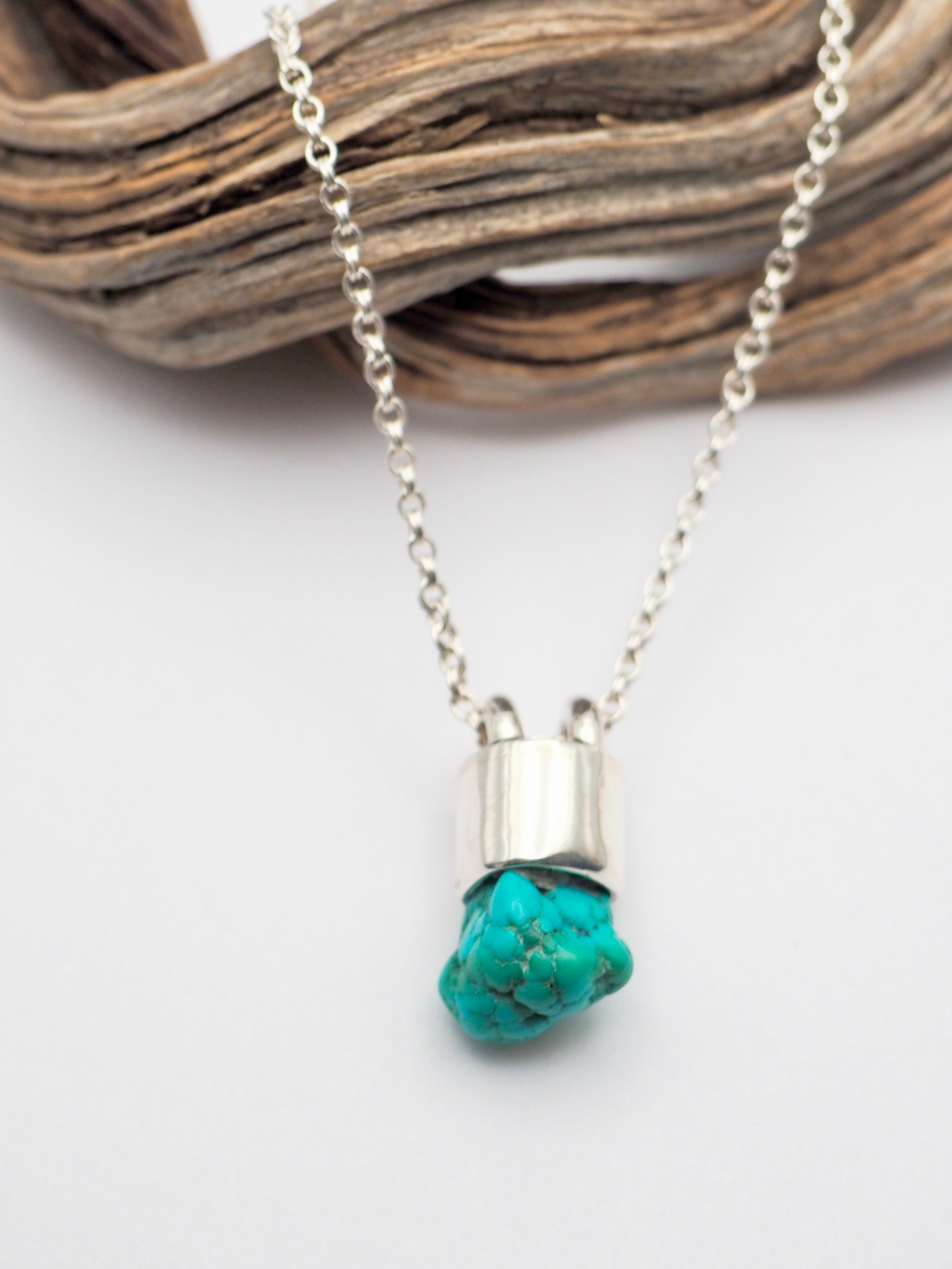Fox Turquoise Nugget Talisman Necklace