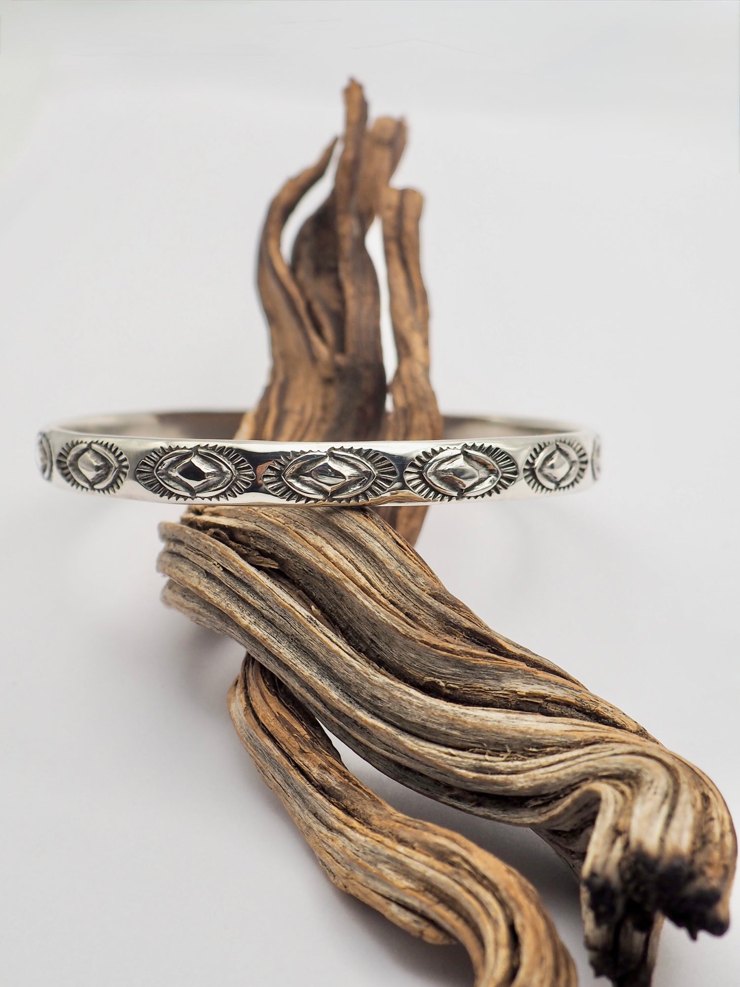 MTO Yucca Hand Stamped Bangle