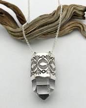 Clear Quartz Mojave Eye Talisman Necklace