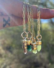 Peridot 14k Gold O Ring Talisman Necklace