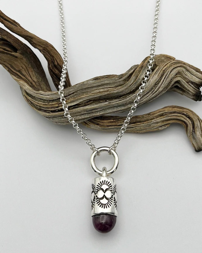 Ruby Oasis O Ring Talisman Necklace