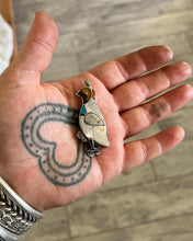 Vintage Inlay Quail Pin
