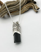 Black Tourmaline Eye Talisman Necklace