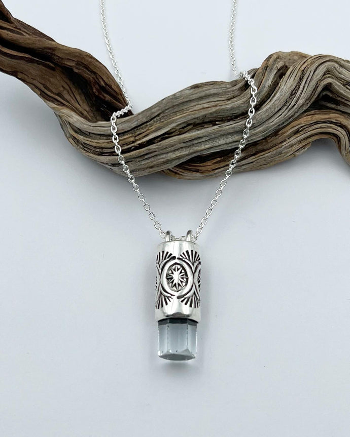 Aquamarine Mojave/Star Talisman Necklace