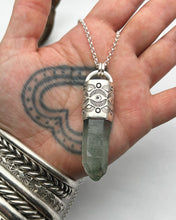 Chlorite Phantom Quartz Eye Talisman Necklace
