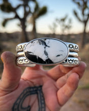 White Buffalo Wide Triple Band Heavyweight Cuff M/L