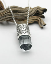 Aquamarine Desert Eye Talisman Necklace