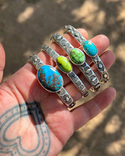 Sonoran Gold Turquoise Eye Heavyweight Stacker Cuff M/L