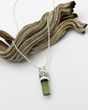 Green Tourmaline Raincloud Talisman Necklace