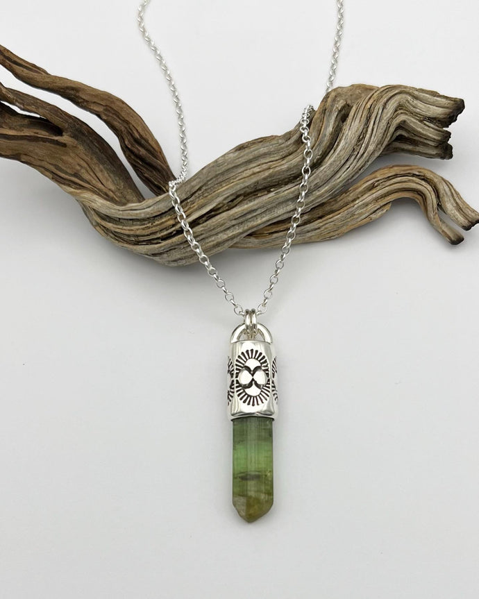 Green Tourmaline Oasis Talisman Necklace