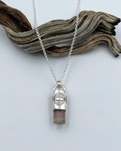 Pink/Green Tourmaline Eye Talisman Necklace