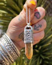 Zambian Citrine Mojave Peyote Talisman Necklace