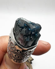 Blue/Pink Bi Color Tourmaline Eye Talisman Necklace