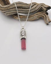 🏳️‍🌈Pink Tourmaline Tumbleweed Talisman Necklace