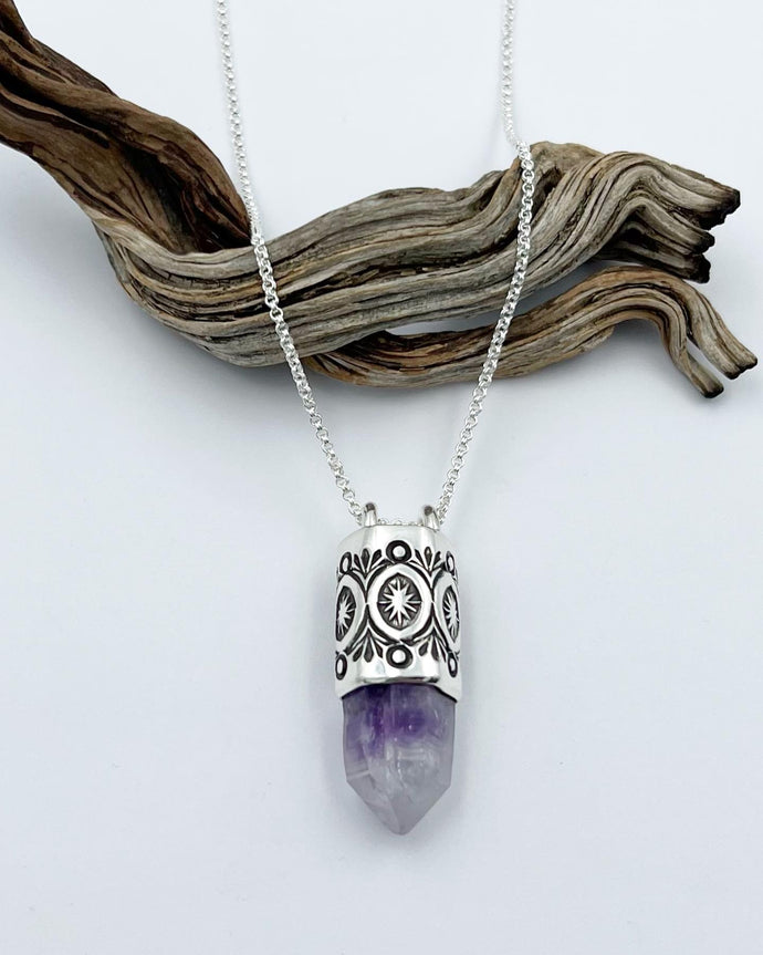 Namibian Amethyst Talisman Necklace