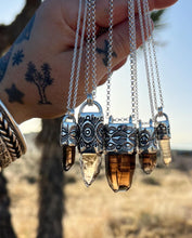 Lake George Smoky Quartz Eye/Fan Talisman Necklace