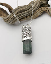 Blue/Pink Tourmaline Eye/Mojave Talisman Necklace