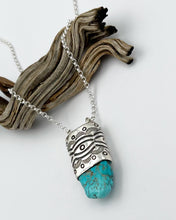 Carico Lake Turquoise Nugget Big Eye Talisman Necklace
