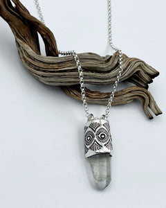 Washington State Chalcopyrite in Quartz Talisman Necklace