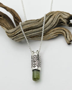 Green Tourmaline Monsoon Talisman Necklace