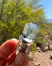Aquamarine Desert Eye Talisman Necklace