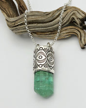 Jaba Green Tourmaline Tourmaline Mojave Eye Talisman Necklace