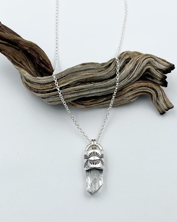 Danburite Eye Talisman Necklace