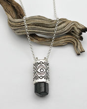 Black Tourmaline Mojave Eye Talisman Necklace