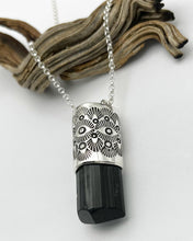 Black Tourmaline Eye Talisman Necklace