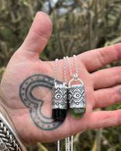 Black Tourmaline Mojave Eye Talisman Necklace
