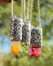 Peridot Prickly Pear Talisman Necklace