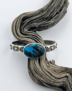Bisbee Turquoise Ocotillo Heavyweight Stacker Cuff S/M