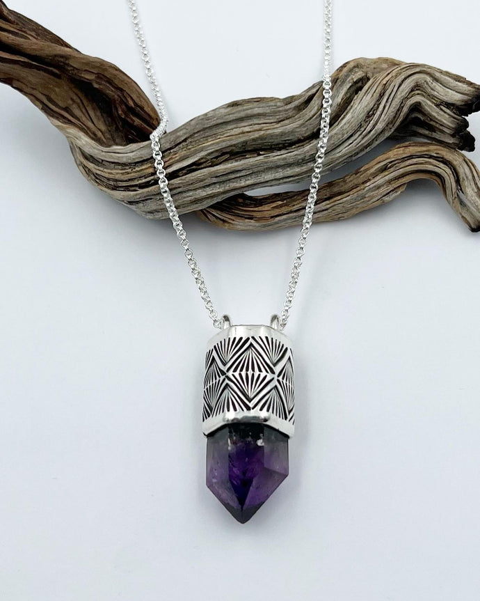 Zambian Amethyst Arroyo Talisman Necklace
