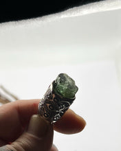 Green Bi Color Tourmaline Eye/Prickly Pear Talisman Necklace