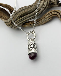 Ruby Oasis O Ring Talisman Necklace