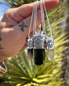 Thomas Range Black Topaz Tumbleweed Talisman Necklace