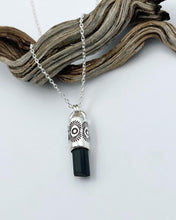 Black Tourmaline Tumbleweed Talisman Necklace
