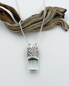Aquamarine Arroyo Talisman Necklace