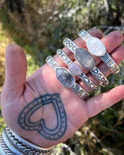 Rainbow Moonstone Juniper Heavyweight Stacker Cuff XS