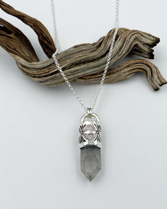 Tibetan Quartz Eye Talisman Necklace